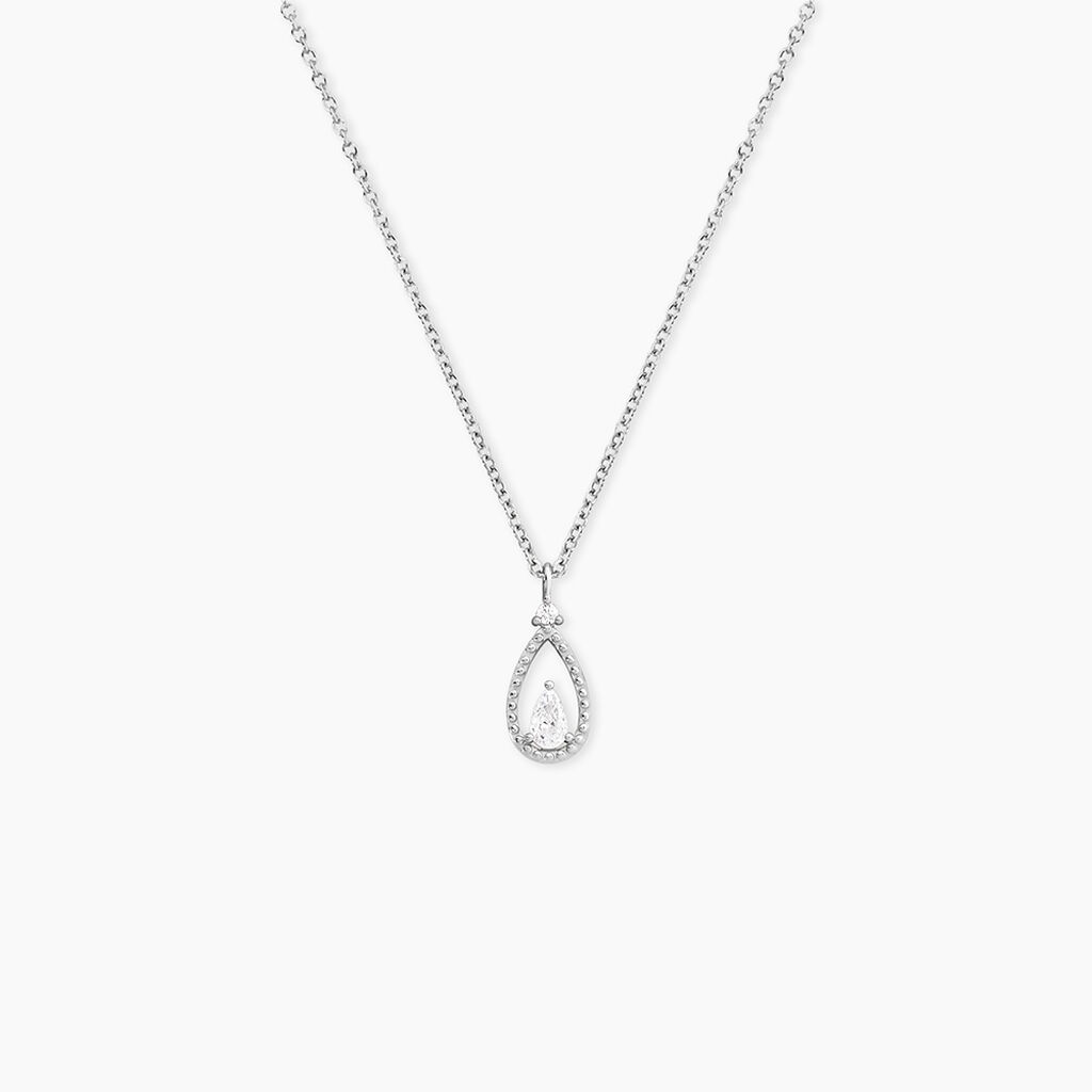 Collier Loane Argent Blanc Oxyde De Zirconium - Colliers avec pierres Femme | Marc Orian