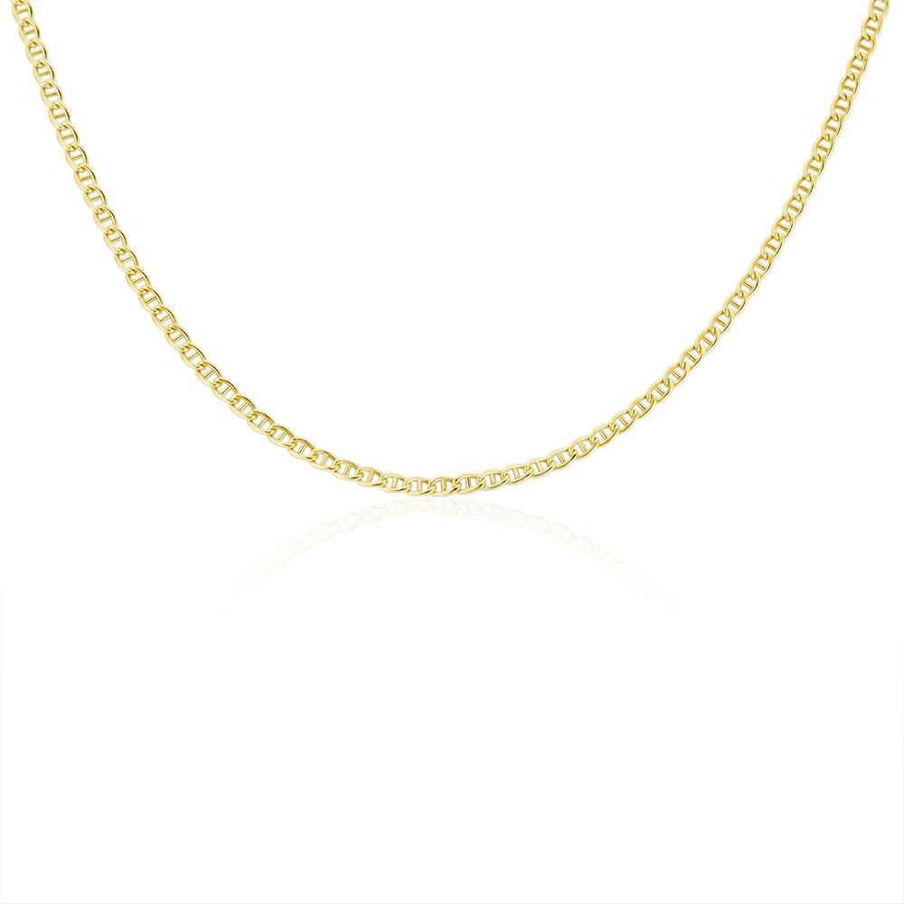 Collier Capucin Or Jaune Maille Marine Plate - Chaines Homme | Marc Orian