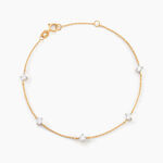 Bracelet Ethere Or Jaune Oxyde De Zirconium - Bracelets cha&icirc;nes Femme | Marc Orian