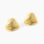 Boucles D'Oreilles Puces Gladis Acier Jaune - Puces Femme | Marc Orian