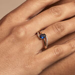 Bague Tyana Plaqu&eacute; Or Jaune Pierre De Synthese Et Oxyde De Zirconium - Bijoux fantaisie Femme | Marc Orian