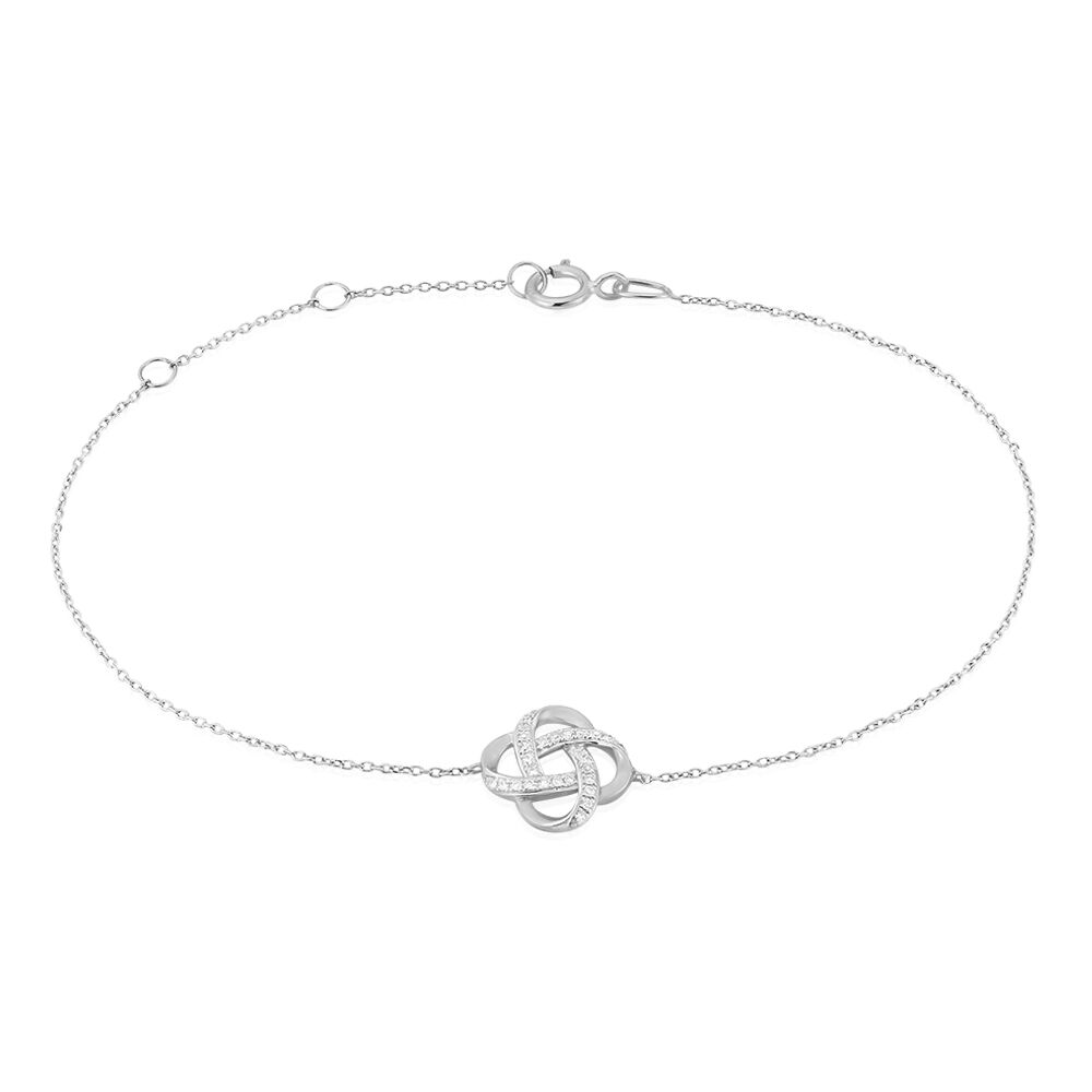 Bracelet Pollya Or Blanc Diamant - Bracelets cha&icirc;nes Femme | Marc Orian
