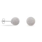 Boucles D'oreilles Puces Ayana Argent Blanc - Puces Femme | Marc Orian