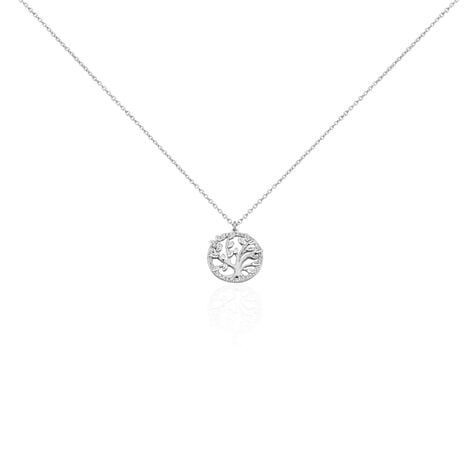 Collier Maximilian Argent Blanc Oxyde De Zirconium - Colliers avec pierres Femme | Marc Orian