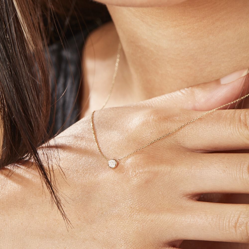 Collier Or Jaune Sofia Diamants - Colliers avec pierres Femme | Marc Orian
