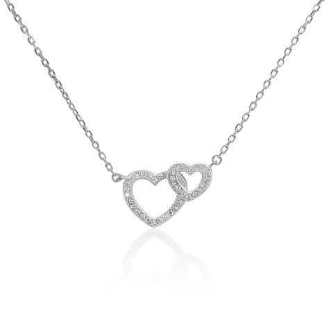 Collier Davia Argent Blanc Oxyde De Zirconium - Colliers avec pierres Femme | Marc Orian