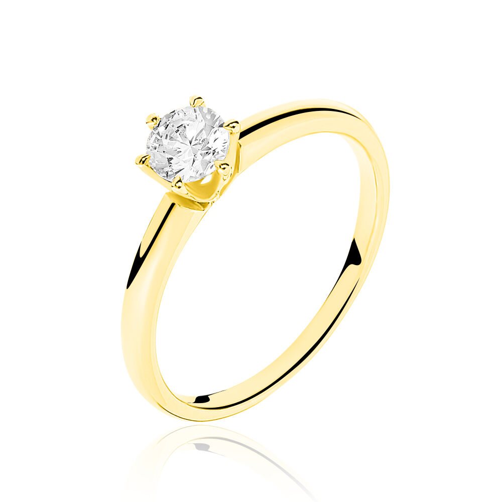 Bague Solitaire Ruken Or Jaune Diamant B7DFJDW12XH Marc Orian