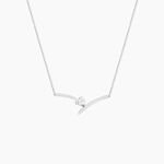 Collier Valeriana Or Blanc Oxyde De Zirconium - Colliers avec pierres Femme | Marc Orian