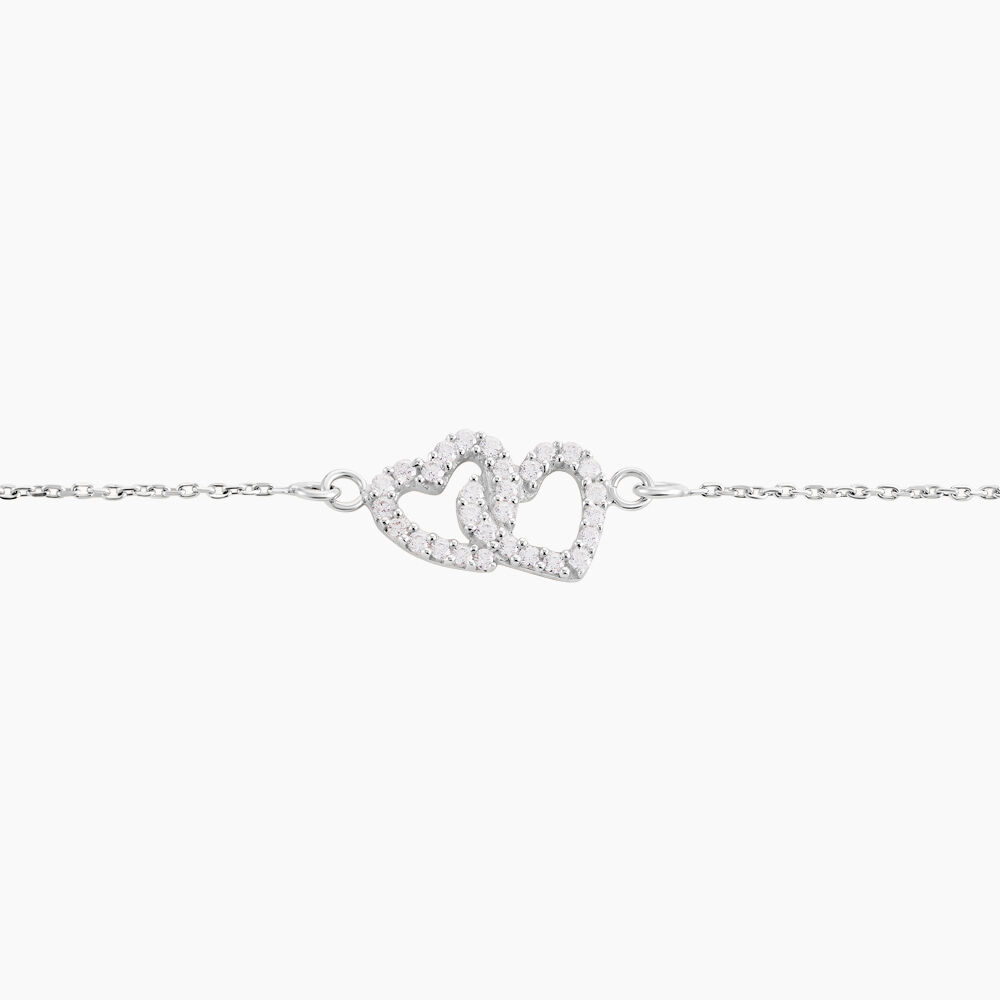 Bracelet Mona Argent Blanc Oxyde De Zirconium - Bracelets chaînes Femme | Marc Orian