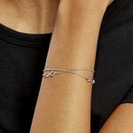 Bracelet Noelle Argent Blanc - Bracelets fantaisie Femme | Marc Orian