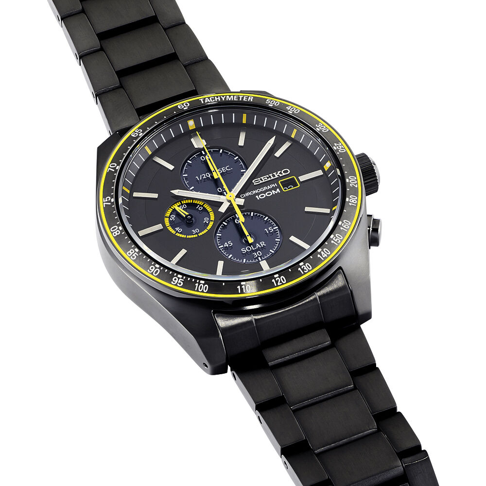 Montre seiko noir clearance