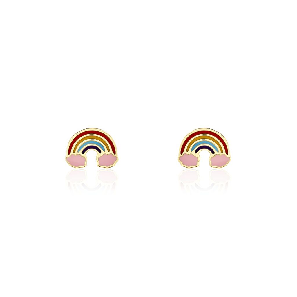 Boucles D'oreilles Puces Raine Or Jaune - Clous d'oreilles Enfant | Marc Orian