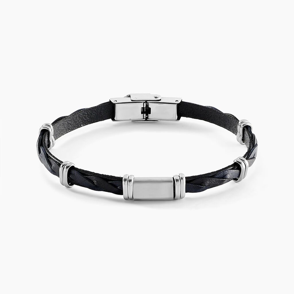 Bracelet Acier Blanc Pacome - Bracelets cuir Homme | Marc Orian