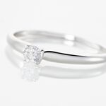 Bague Solitaire Flora Or Blanc Diamant - Solitaires Femme | Marc Orian