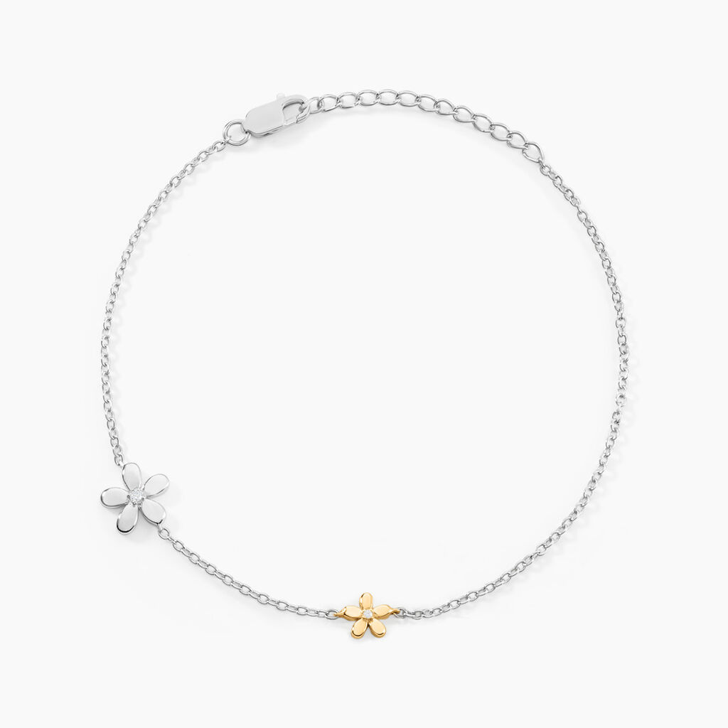 Bracelet Nelle Or Jaune Oxyde De Zirconium - Bracelets chaînes Femme | Marc Orian