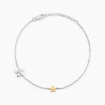 Bracelet Nelle Or Jaune Argent Blanc Oxyde De Zirconium - Bracelets cha&icirc;nes Femme | Marc Orian