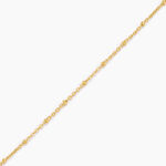 Cha&icirc;ne De Cheville Athena Acier Jaune - Chaines de cheville Femme | Marc Orian