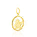 Pendentif Ange Rond Or Jaune Oxyde De Zirconium - Médailles et médaillons Famille | Marc Orian