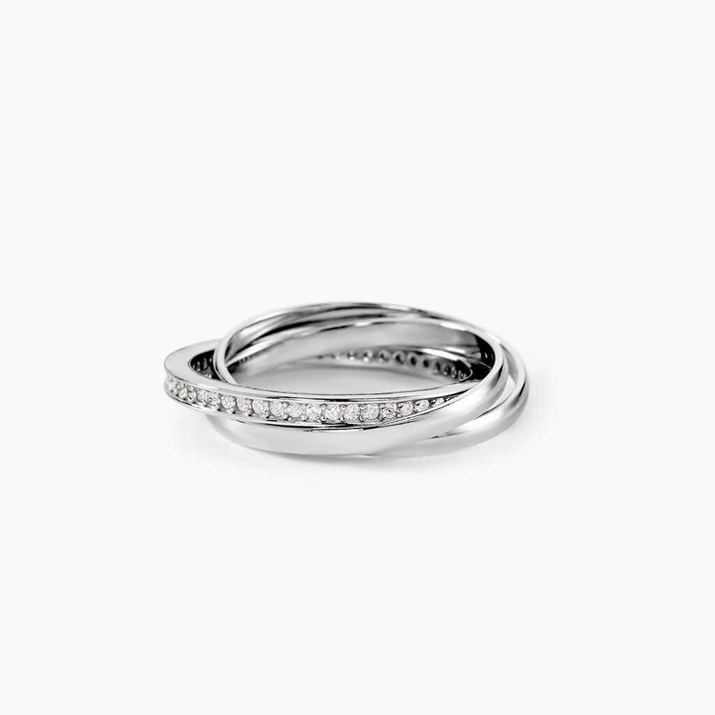 Bague Tahti Argent Blanc Oxyde De Zirconium - Bijoux fantaisie Femme | Marc Orian