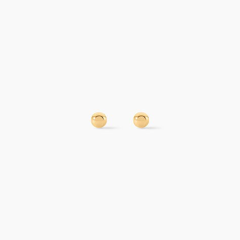 Boucles D'oreilles Puces Or Jaune Fidelia - Puces Femme | Marc Orian