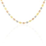 Collier Dami Maille Grain De Cafe Or Tricolore - Chaines Homme | Marc Orian