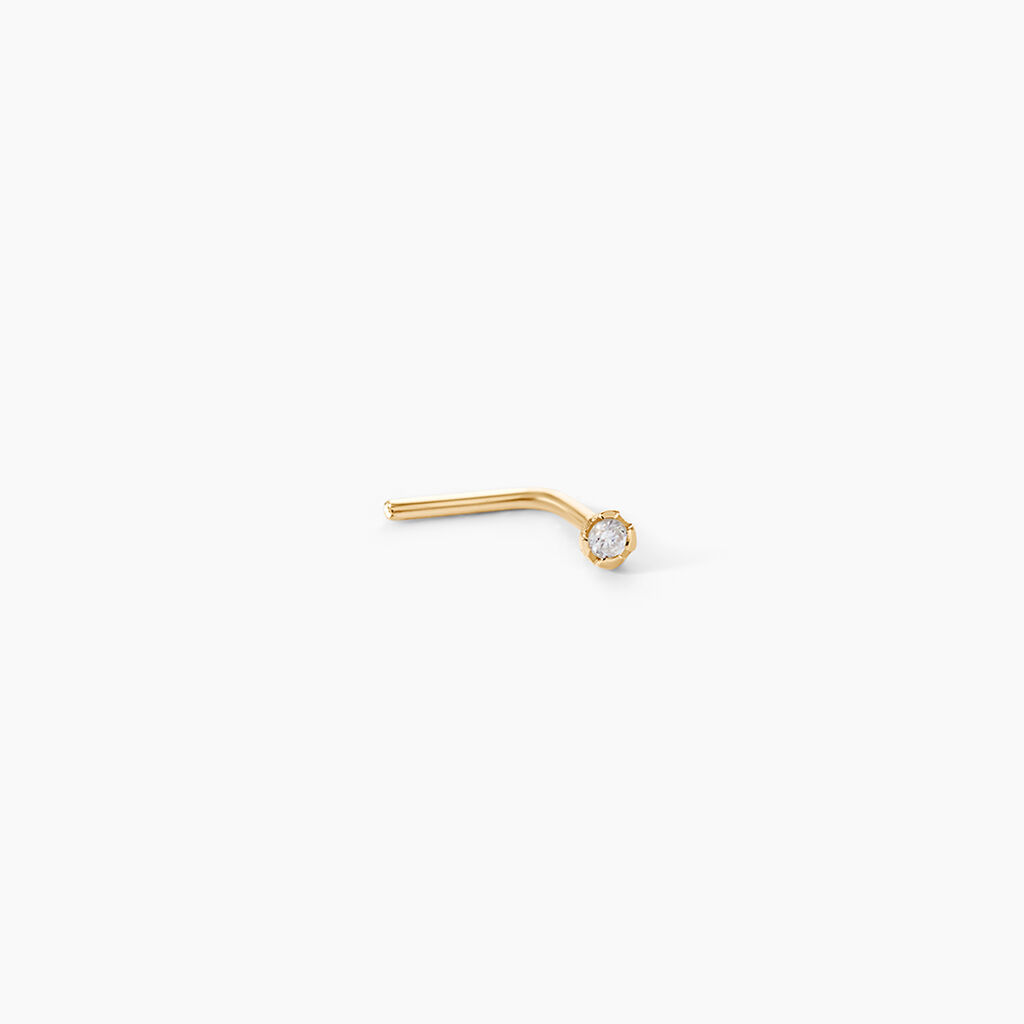 Piercing De Nez Demetrie Or Jaune Diamant - Piercing Nez Femme | Marc Orian