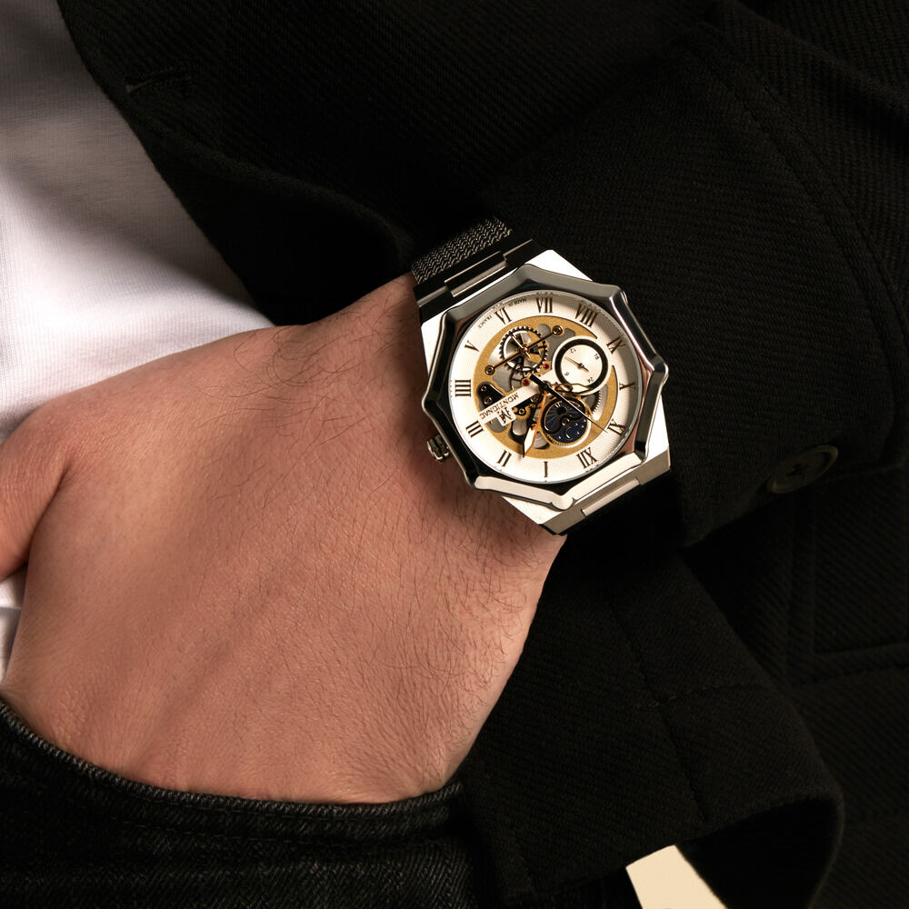 Montre Montignac Octagon Blanc - Montres &eacute;tanches Homme | Marc Orian