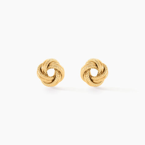 Boucles D'oreilles Puces Nils Or Jaune - Puces Femme | Marc Orian