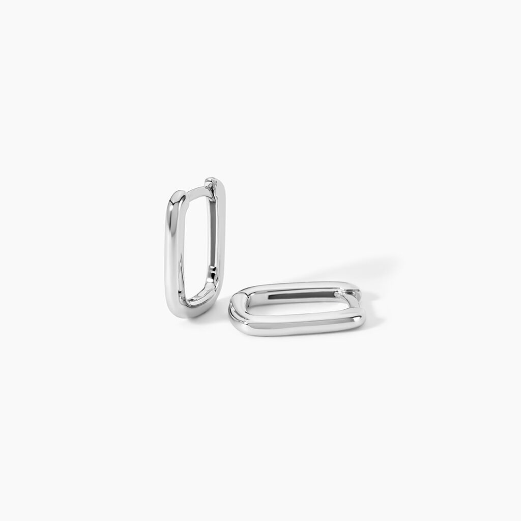 Cr&eacute;oles Carlota Argent Blanc - Cr&eacute;oles Femme | Marc Orian