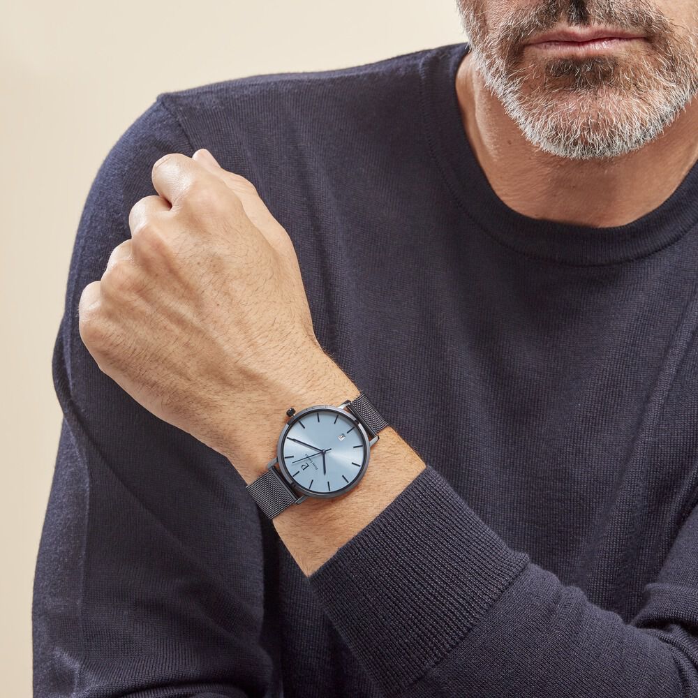 Montre Pierre Lannier Echo Bleu - Montres étanches Homme | Marc Orian