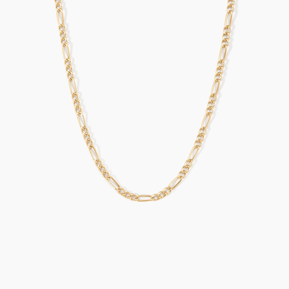 Chaîne Cameo Maille Alternee 1/3 Or Jaune - Chaines Femme | Marc Orian
