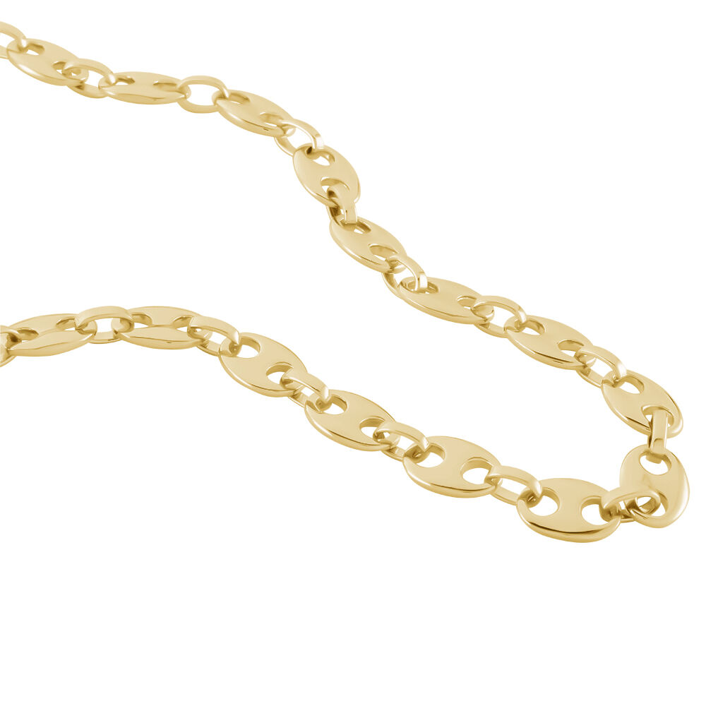 Collier homme or grain de café Clearance