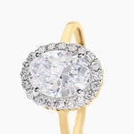 Bague Solitaire Cillie Or Jaune Oxyde De Zirconium - Solitaires Femme | Marc Orian