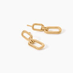 Boucles D'Oreilles Pendantes Feliciana Plaqu&eacute; Or Jaune - Pendantes Femme | Marc Orian