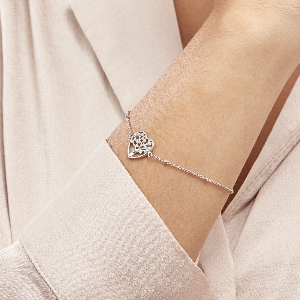 Bracelet Raimond Argent Blanc Oxyde De Zirconium - Bracelets chaînes Femme | Marc Orian