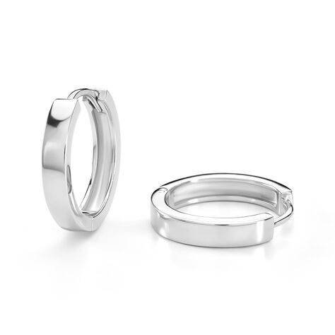 Cr&eacute;oles Eleaonora Argent Blanc - Cr&eacute;oles Femme | Marc Orian