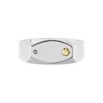 Chevali&egrave;re Jourdan Lord Acier Bicolore Diamant - Solitaires Homme | Marc Orian