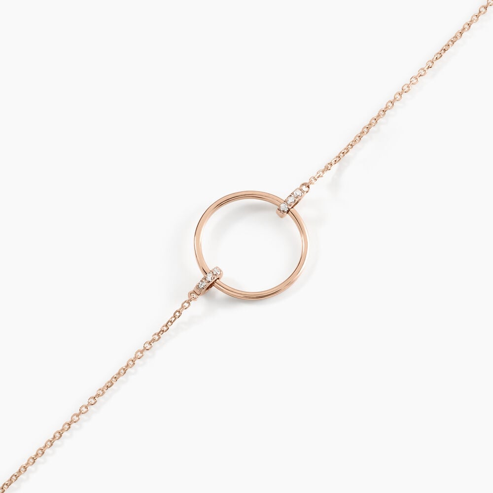 Bracelet Proserpine Or Rose Diamant - Bracelets cha&icirc;nes Femme | Marc Orian