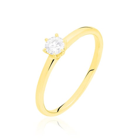 Bague Solitaire Seynabou Or Jaune Diamant - Solitaires Femme | Marc Orian