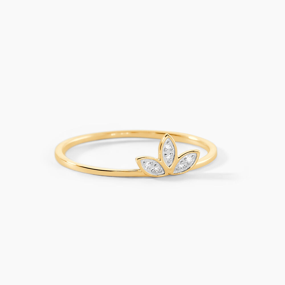 Bague Palmiritio Or Jaune Diamant - Bagues pierres précieuses Femme | Marc Orian