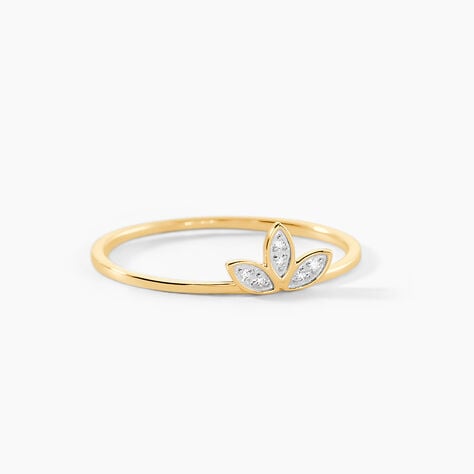 Bague Palmiritio Or Jaune Diamant - Bagues pierres précieuses Femme | Marc Orian