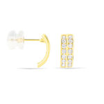 Boucles D'oreilles Jacobee Rondes Or Jaune Oxyde De Zirconium - Cr&eacute;oles Femme | Marc Orian