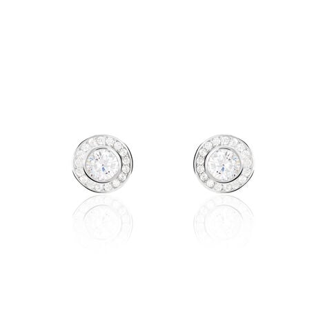 Boucles D'oreilles Puces Marquise Argent Blanc Oxyde De Zirconium - Puces Femme | Marc Orian