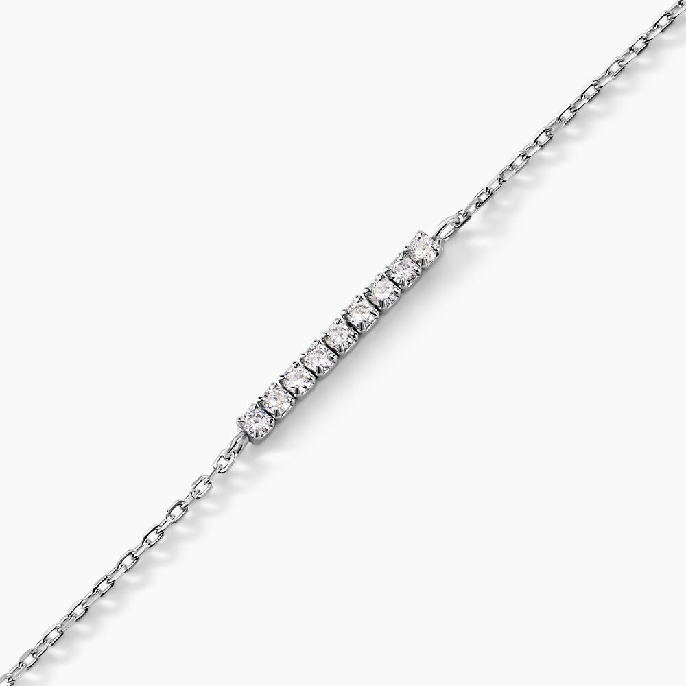 Bracelet Rio Tennis Argent Blanc Oxyde De Zirconium - Bracelets chaînes Femme | Marc Orian