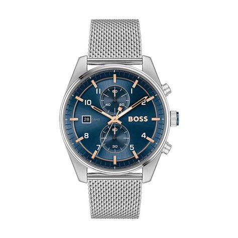 Montre Boss Skytraveller Bleu - Montres étanches Homme | Marc Orian