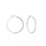 Cr&eacute;oles Sandrine Or Blanc Strass - Cr&eacute;oles Femme | Marc Orian