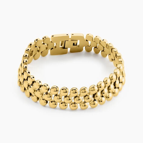 Bracelet Bulle Doree Acier Jaune - Bracelets cha&icirc;nes Femme | Marc Orian