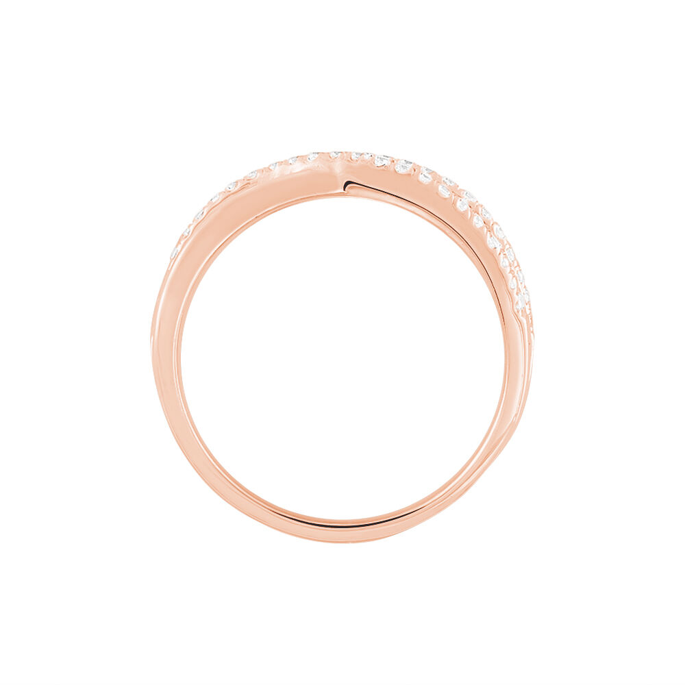 Bague Moisette Argent Rose Oxyde De Zirconium - Bagues avec pierre Femme | Marc Orian