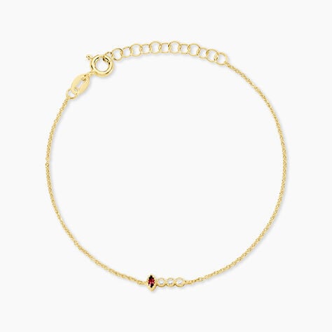 Bracelet Poem Argent Jaune Rhodolite Oxyde De Zirconium - Bracelets fantaisie Femme | Marc Orian