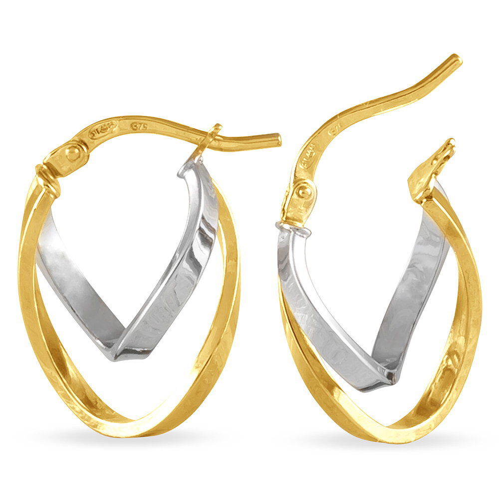 Créoles Aubrey Or Bicolore - Créoles Femme | Marc Orian